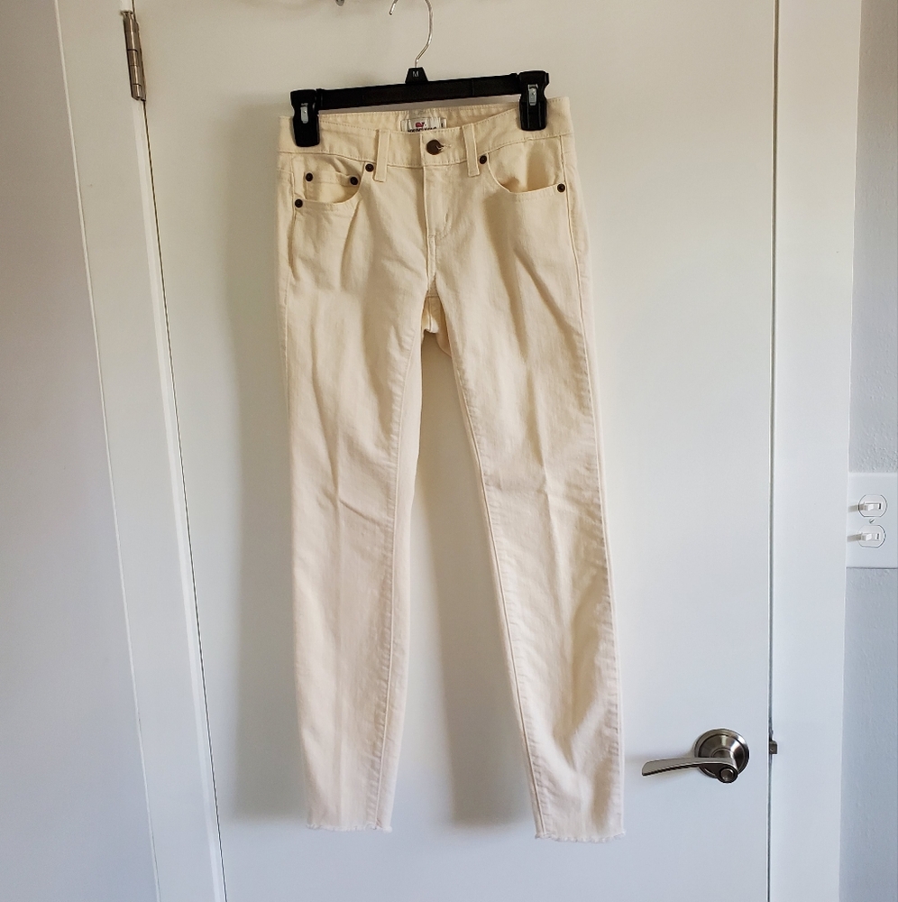 Vineyard Vines Women's Cream Color Skinny Ankle Jeans